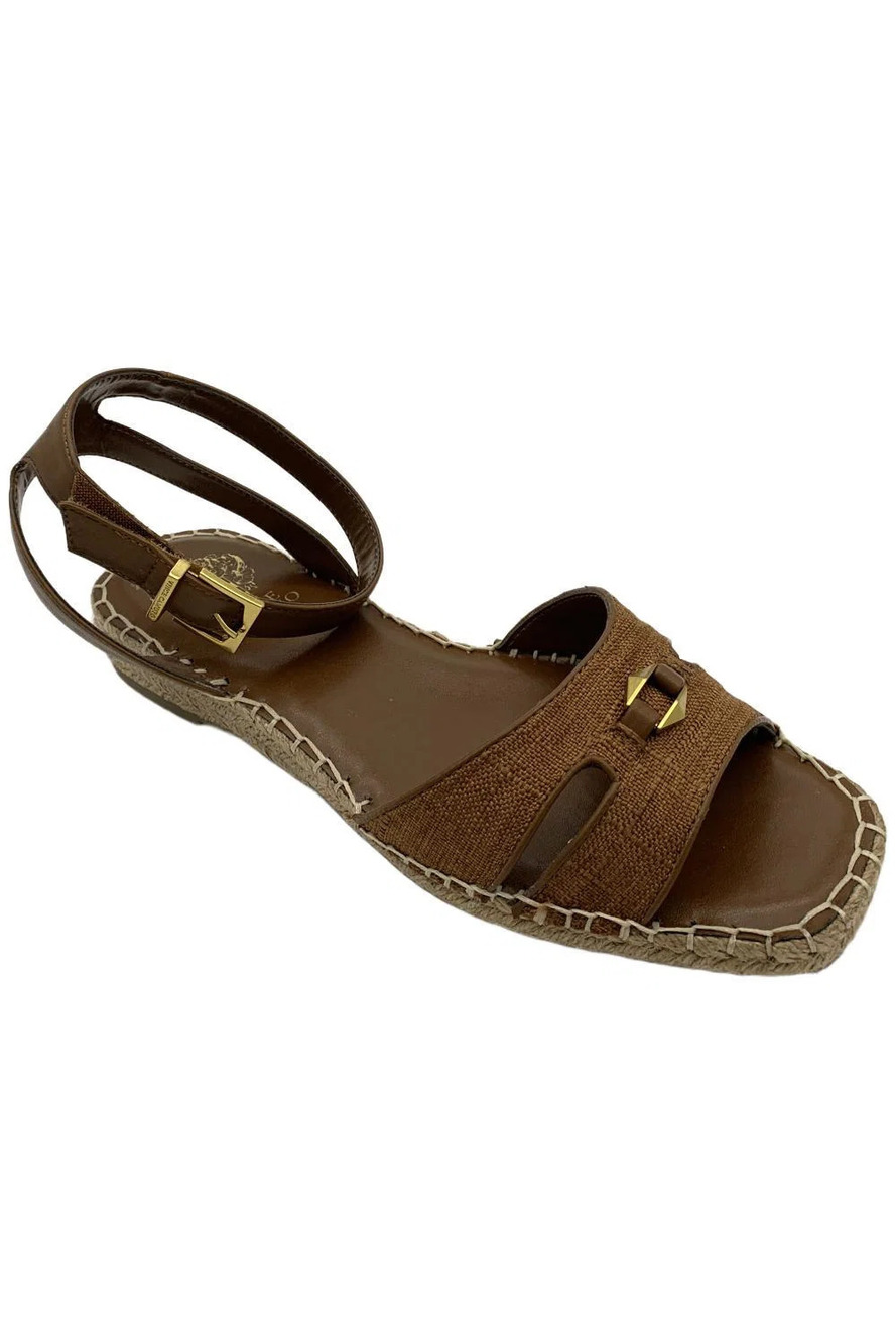 Vince Camuto Women's Miriah Espadrille Sandal Tan Raffia - Medium